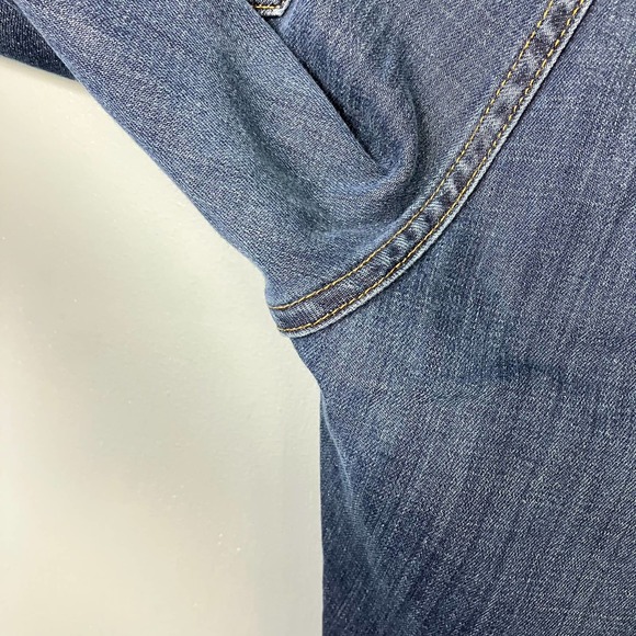 AG Adriano Goldschmied Men's Straight Jeans - Dark Blue - Picture 15 of 16